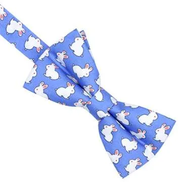 OCIA Cute Pattern Adjustable Bow Tie for Kids and Adults