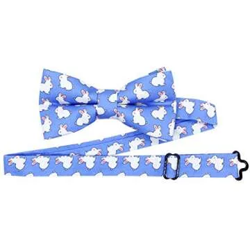 OCIA Cute Pattern Adjustable Bow Tie for Kids and Adults