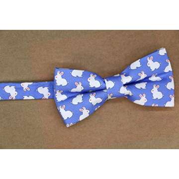 OCIA Cute Pattern Adjustable Bow Tie for Kids and Adults