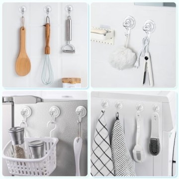 Buy VIS'V Heavy Duty Suction Cup Hooks for Easy Organization