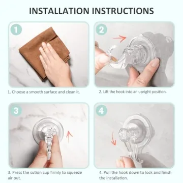 Buy VIS'V Heavy Duty Suction Cup Hooks for Easy Organization