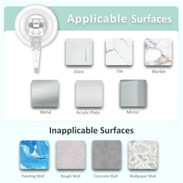 Buy VIS'V Heavy Duty Suction Cup Hooks for Easy Organization