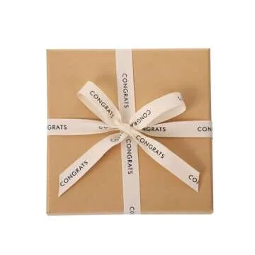 Natural Cotton Herringbone Ribbon - 5/8" x 25 Yards for Crafting