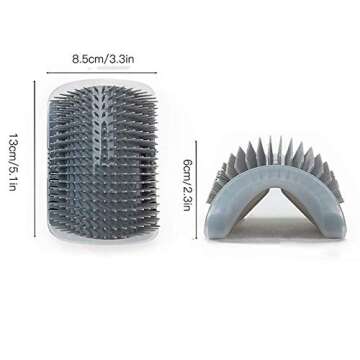 Cat Self Groomer with Catnip Pouch,4 Pack Cat Grooming Brush,Cats Corner Massage Comb Grooming Brush Tool for Kitten Puppy