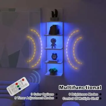 Bloddream RGB Light Wall Shelf for Stylish Storage
