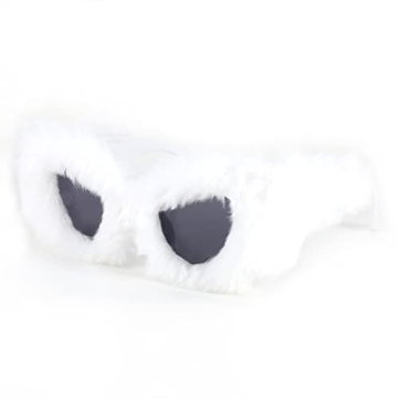 FEISEDY Plush Cat Eye Sunglasses Comfortable and Stylish