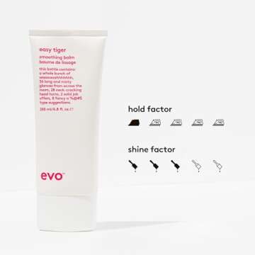 EVO Easy Tiger Smoothing Hair Balm - Hold Styling Balm for All Hair Types - Provides Hair Smoothing ...