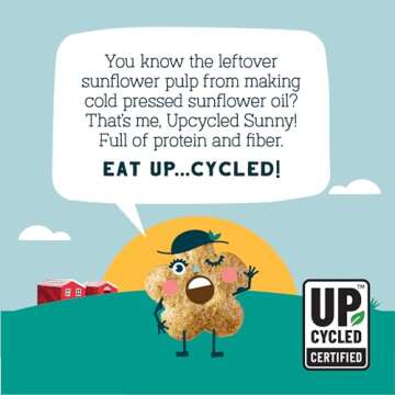 Seven Sundays Sunflower Cereal, Real Cocoa, 8 Oz Bag (Pack of 3), Grain & Gluten Free, 5g Upcycled Protein, 1g Added Sugar, Crunchy Chocolate Snack