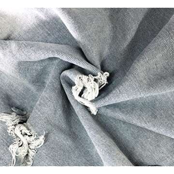 SeNight Denim Jacket For Women Sexy Jeans Jackets Light Blue Ripped Jean Jacket Casual Long Sleeve Classic Denim Jacket Elegant Jean Jacket Coat With Pocket