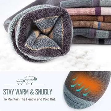 OutdoorMaster Ski Socks - Warm & Comfortable Merino Wool