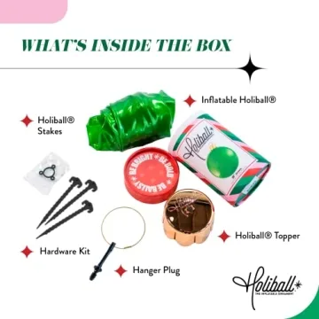 Holiball Inflatable Holiday Ornament - Easy Setup & Storage