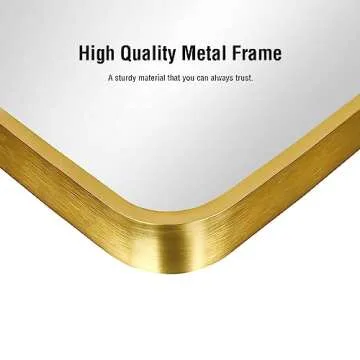 ITSRG Full Length Mirror with Stand, 34"x76" Floor Mirror Freestanding, Arched Wall Mirror, Oversized Mirror Full Length, Gold Arch Mirror Full Length, Wall Mounted Mirror for Bedroom(Gold)