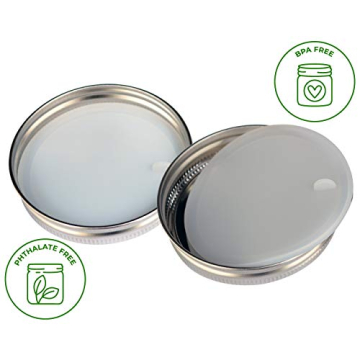 Eco-Friendly Leak Proof Silicone Lid Inserts for Jars