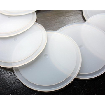 Eco-Friendly Leak Proof Silicone Lid Inserts for Jars