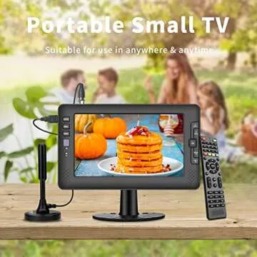 Jexiop 9" Portable TV with Digital Tuner and USB Support