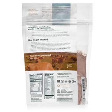 Natural Force Whey Protein Powder – Chocolate – Grass Fed Organic, Pure, Keto & Paleo Friendly, ...