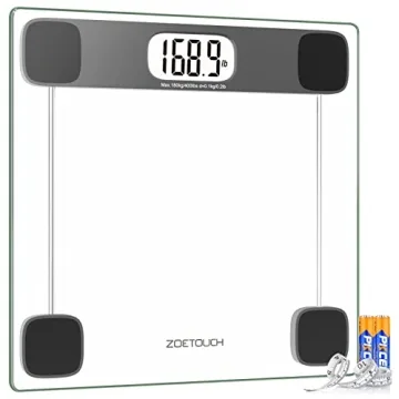 Stylish ZOETOUCH Digital Weight Scale with Accurate Readings & LCD