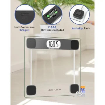 Accurate Digital Bathroom Scale for All Ages