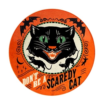 Cute Certified International Scaredy Cat 6" Plates Set of 4