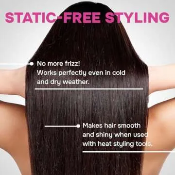 Herstyler Hair Straightening Comb - Flat Iron Comb - Hair Straightener Comb With a Firm Grip - Styling Comb for Women (Pink)