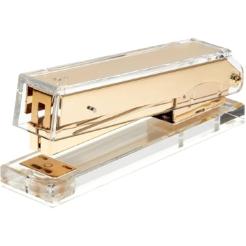 OfficeGoods Acrylic Stapler - Aesthetic Staplers for Desk, Home or Office - Unique and Stylish Desig...