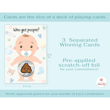 Party Hearty Baby Shower Games - 33 Scratch Off Tickets