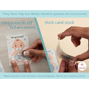 Party Hearty Baby Shower Games - 33 Scratch Off Tickets
