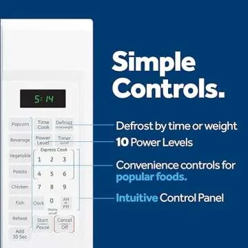 GE GCST14S1WWW Microwave Oven with Child-Lock Technology