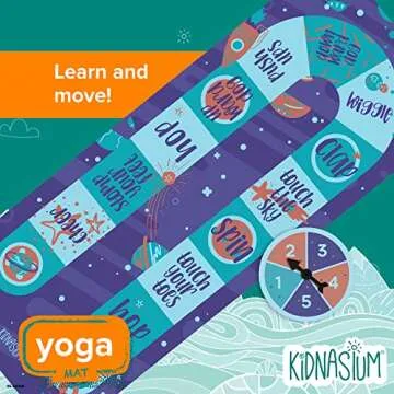 Kidnasium Kids Yoga Mat - Fun Non-Toxic Exercise Mat