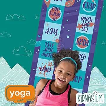 Kidnasium Kids Yoga Mat - Fun Non-Toxic Exercise Mat