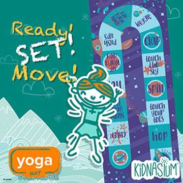 Kidnasium Kids Yoga Mat - Fun Non-Toxic Exercise Mat