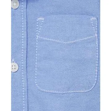 Children's Place Light Blue Short Sleeve Button Down Shirt