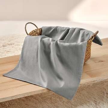 TILLYOU Cotton Toddler Pillowcases - 2 Pack Toddler Travel Pillowcases Machine Washable & Super Soft, 14.5x20 Inches, Gray