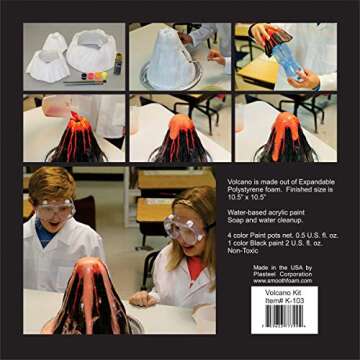 Smoothfoam K-103 Mega Volcano Kit - Elevate Your STEM Experience with Innovation and Safety