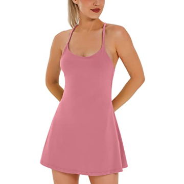 Versatile Ewedoos Women's Tennis Dress with Built-in Bra