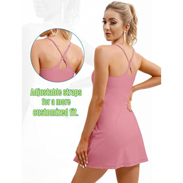 Versatile Ewedoos Women's Tennis Dress with Built-in Bra