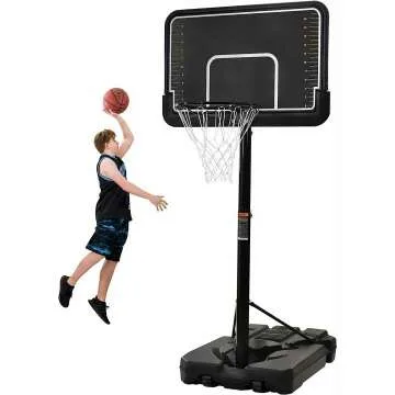 Portable Outdoor Basketball Hoop - Adjustable 6.6-10ft