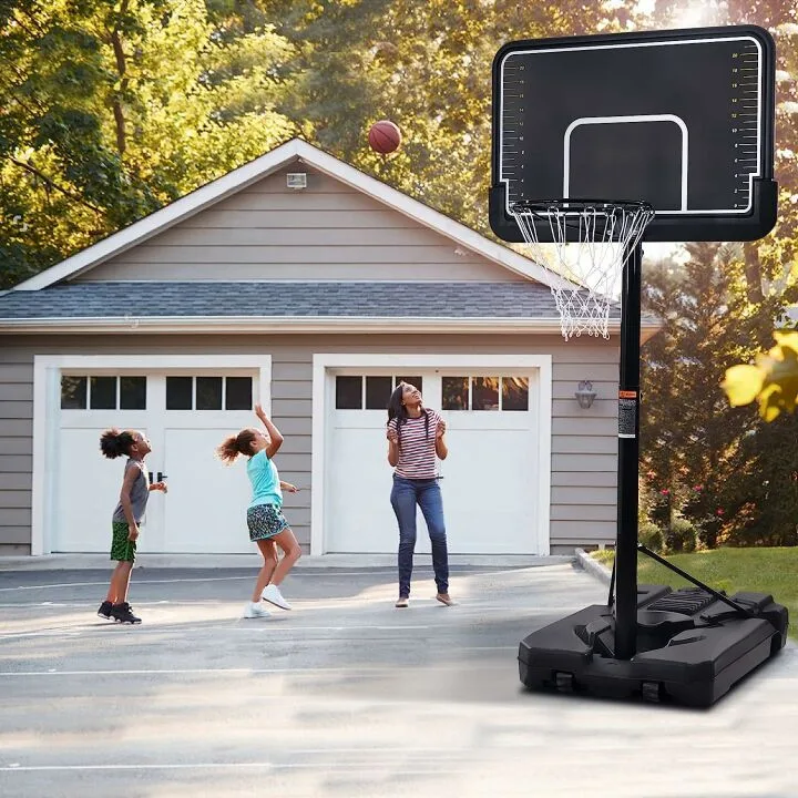 Portable Outdoor Basketball Hoop - Adjustable 6.6-10ft