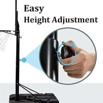 Portable Outdoor Basketball Hoop - Adjustable 6.6-10ft