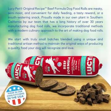 Lucy Pet Products Lucy Pet Beef Formula Dog Food Rolls