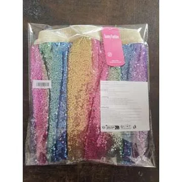 Girls Skirt Rainbow Unicorn Sequin Sparkling Tutu Dancing Size 2-3