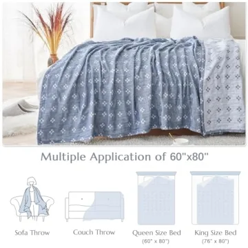 Soft Boho Cotton Blanket for All Seasons