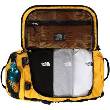 THE NORTH FACE Base Camp Duffel—M, Summit Gold/TNF Black, One Size