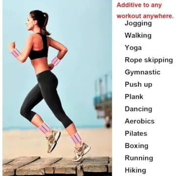 Adjustable Wrist Ankle Weights for Women - 1 lb Each