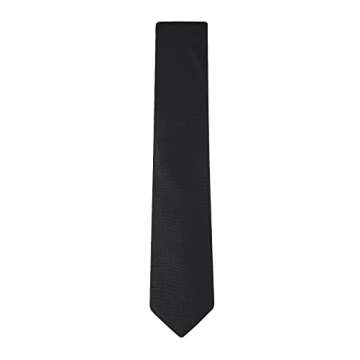 Calvin Klein Men's Black Tie, Black Solid, Regular