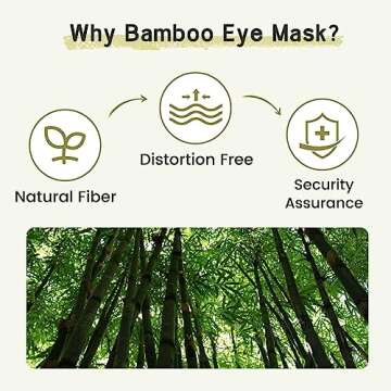 iCooBreeze 2pcs 100% Handmade Bamboo Sleeping Eye Mask for Women for Men,Night Masks,Organic Sleep Mask,Blockout Eye Mask for Sleeping,Large Size Adjustable (Apricot & Dark Grey)