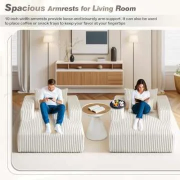 Oversized Chaise Longue Chair - Stylish Lounge Sofa