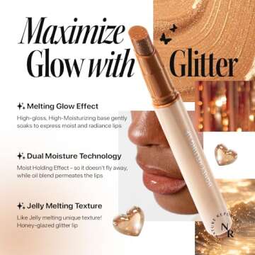 Nature Republic Honey Melting Lip Glitter - Hydrating Lip Balm