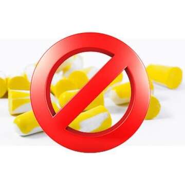 Earasers Safety/Industrial High Fidelity Earplugs, Medium -INCLUDES- Blucoil Limited Edition Carrying Case (Black)