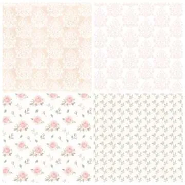 Floral Pattern Paper 12 Sheets Flower Scrapbook Paper Pad 6"x6" Cardmaking Craft Paper for DIY Card Making Scrapbook Photo Album Junk Journal Decor (C)